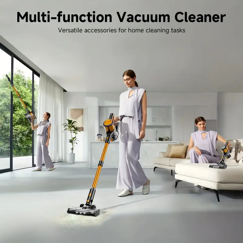 Vacuum Cleaners for Home, Home Essential Wireless Vacuum Cleaner, 45Kpa Powerful Suction with 45min Runtime, Cleaning Supplies, Rechargeable Wireless Vacuum for Hardwood Floor Carpet Pet Hair