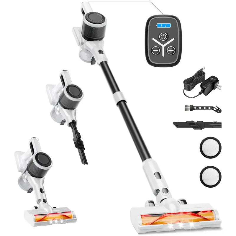 Vacuum Cleaners for Home, Home Essential Wireless Vacuum Cleaner, 45min Runtime, Cleaning Supplies, Cleaning Gadgets for Housekeeping, Vacuum Cleaner Strong Suction for Carpet