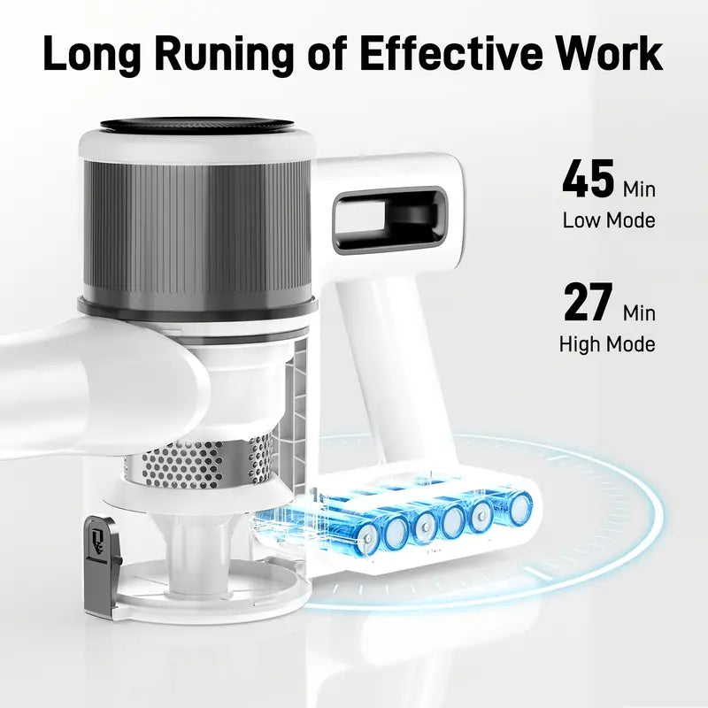 Vacuum Cleaners for Home, Home Essential Wireless Vacuum Cleaner, 45min Runtime, Cleaning Supplies, Cleaning Gadgets for Housekeeping, Vacuum Cleaner Strong Suction for Carpet