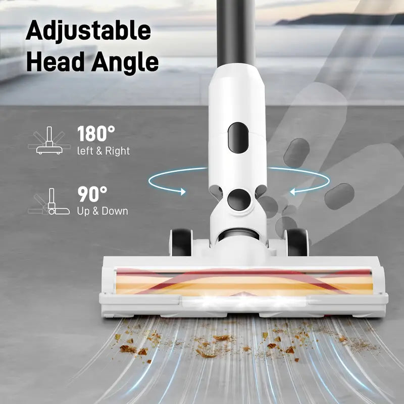 Vacuum Cleaners for Home, Home Essential Wireless Vacuum Cleaner, 45min Runtime, Cleaning Supplies, Cleaning Gadgets for Housekeeping, Vacuum Cleaner Strong Suction for Carpet