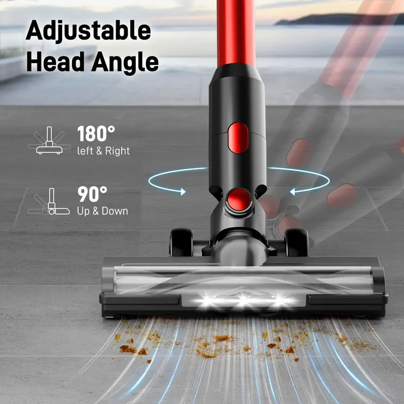Cordless Vacuum Cleaner, Stick Vac With Tangle-Resistant Design, Up To 45 Minutes, Powerful Suction, Rechargeable, Lightweight, And Versatile For Carpet, Hard Floor, Pet Hair