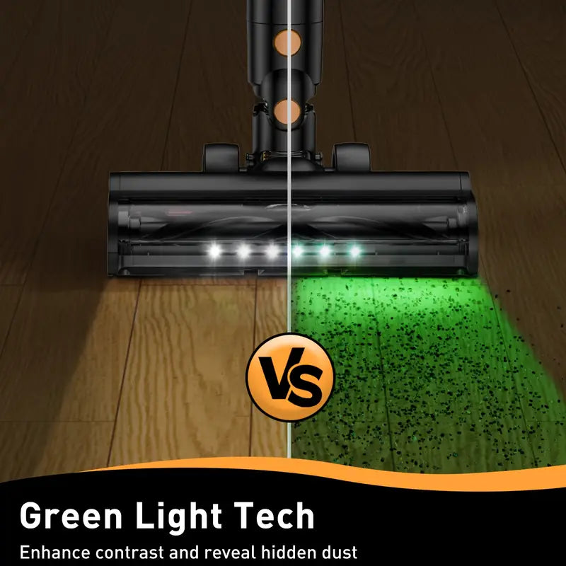 Car Portable High Suction Vacuum Cleaner, 8-in-1 Handheld Vacuum Cleaner With 3 Suction Modes, Lightweight Design, Equipped With Sofa Crevice Brush, Anti-tangling Brush, LED Display, Suitable For Home, Hardwood Floor, Carpet, Pet Hair, Car Cleaning.